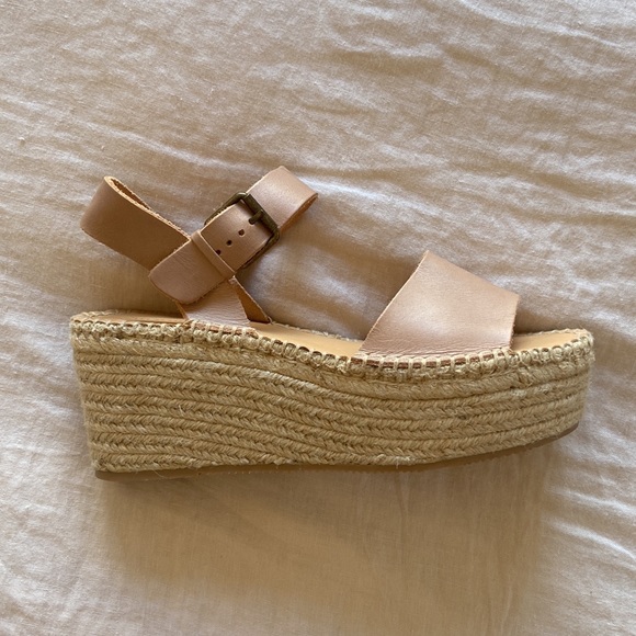 Soludos Minorca Leather Espadrille Platform Sandals - Picture 2 of 5